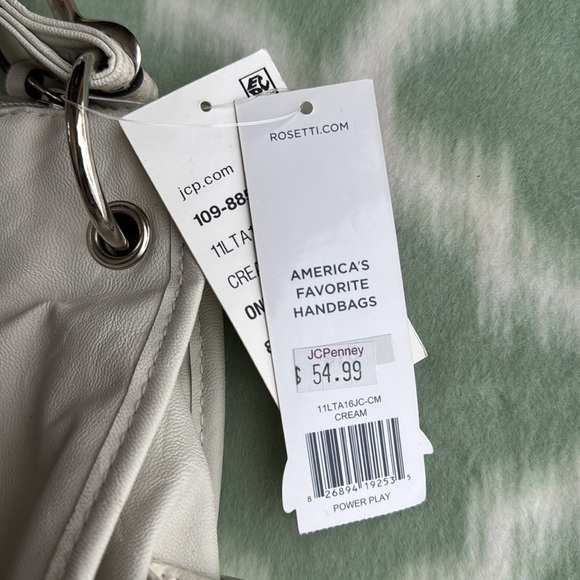 NWT Rosetti cream color handbag convertible strap to crossbody - Picture 3 of 12